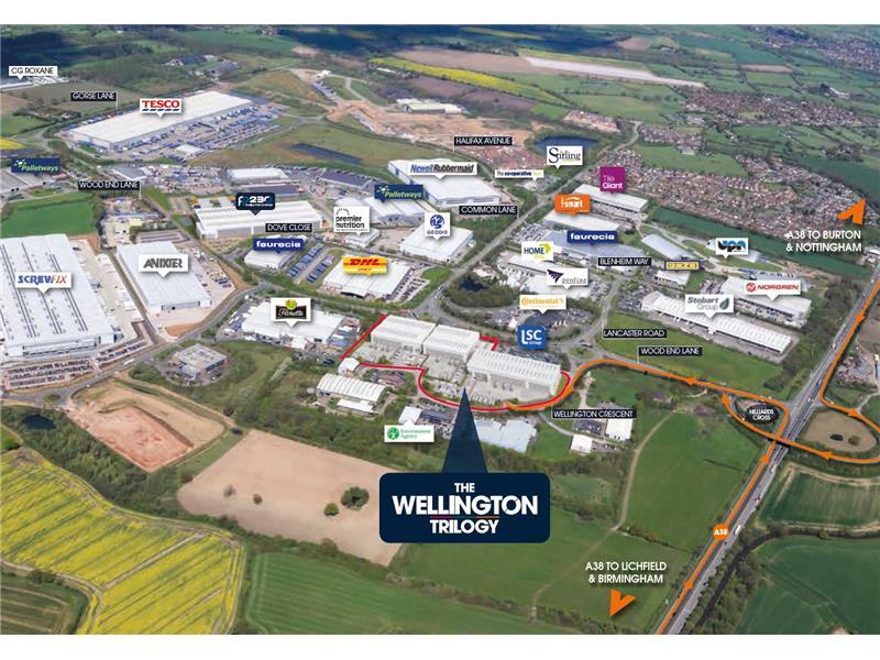 Property To Let The Wellington Trilogy, Fradley Park, Lichfield. Three Industrial Units To Let